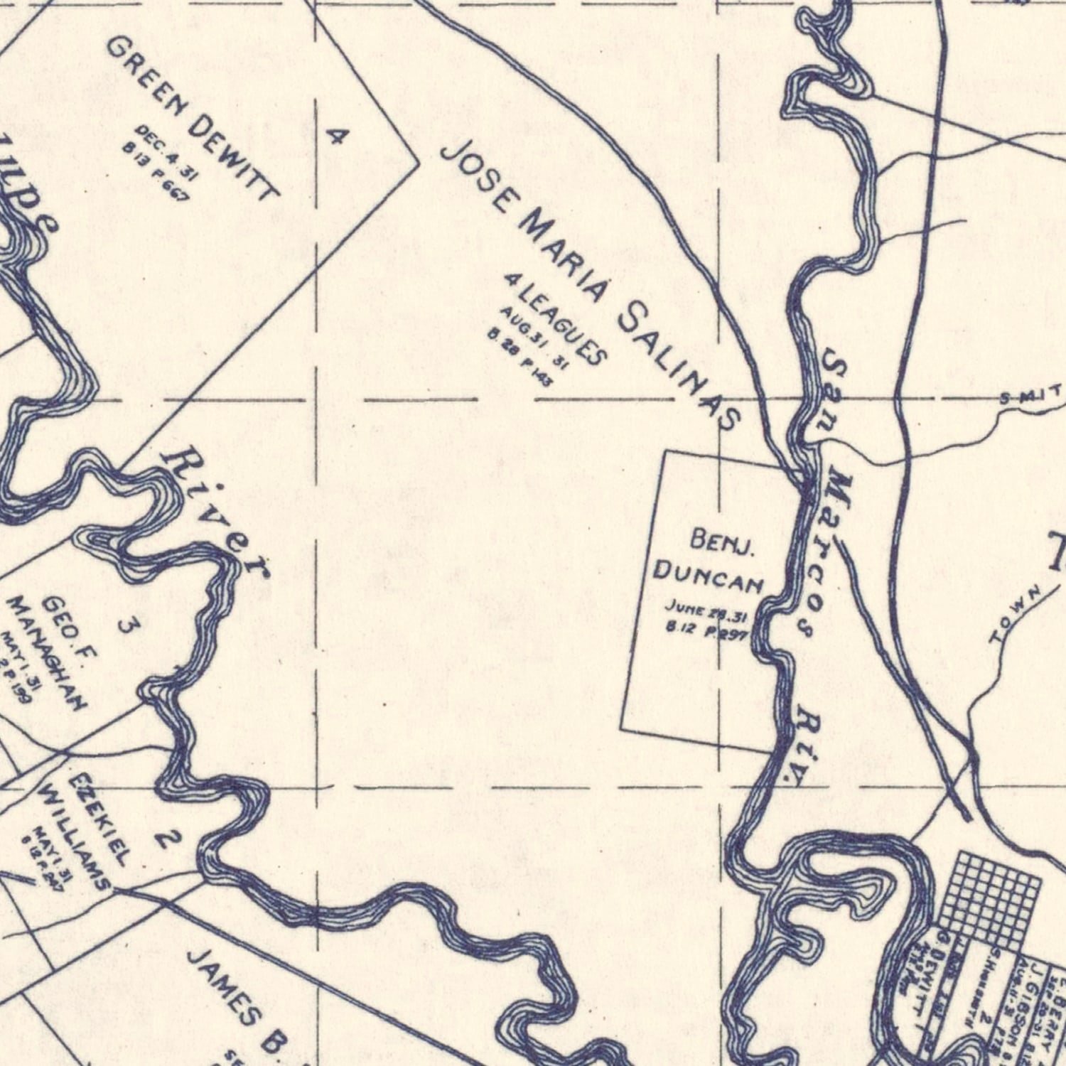 Vintage Map of Gonzales County, Texas 1920 by Ted's Vintage Art