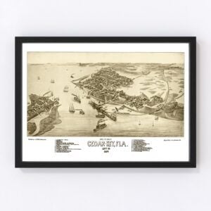 Cedar Key Map 1884