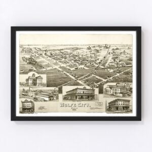 Wolfe City Map 1891