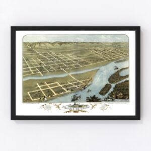 Prairie du Chien Map 1870