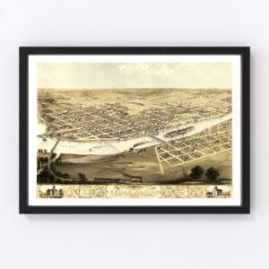 Cedar Rapids Map 1868