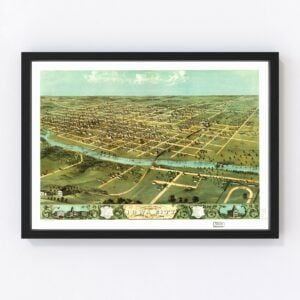 Iowa City Map 1868