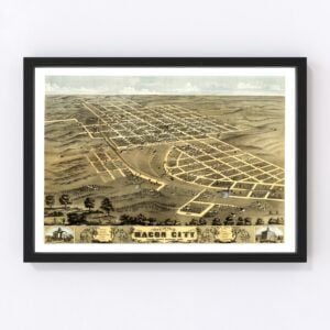Macon City Map 1869
