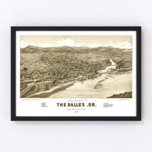 Dalles Map 1884