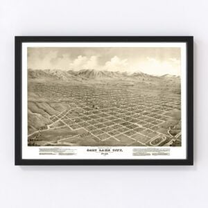 Salt Lake City Map 1875