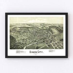 Evans City Map 1900
