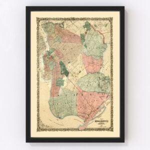 Kings County Map 1868