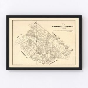 Caldwell County Map 1880