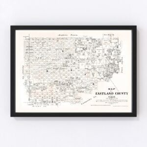 Eastland County Map 1879