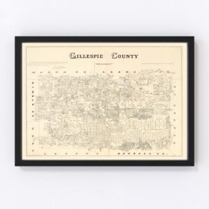 Gillespie County Map 1879