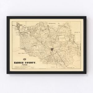 Harris County Map 1879