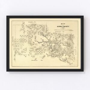 Kerr County Map 1879