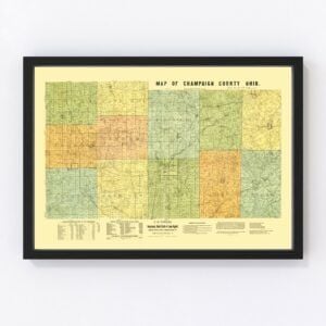 Champaign County Map 1894