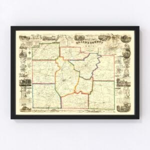 Greene County Map 1855