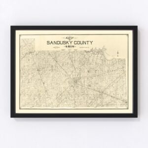Sandusky County Map 1891