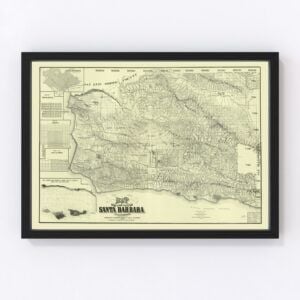 Santa Barbara County Map 1889
