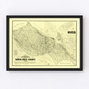 Santa Cruz County Map 1889