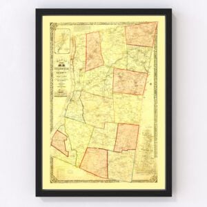 Columbia County Map 1851
