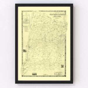 Dutchess County Map 1850
