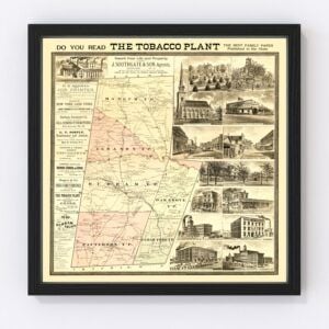 Durham County Map 1887