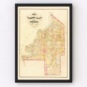 Coahoma County Map 1872