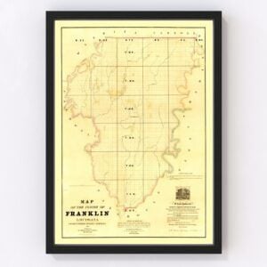 Franklin Parish Map 1860