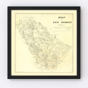 Bee County Map 1879