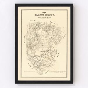 Blanco County Map 1879