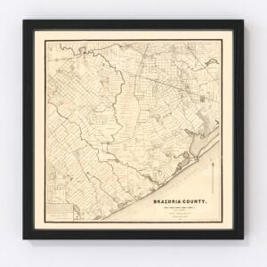 Brazoria County Map 1877