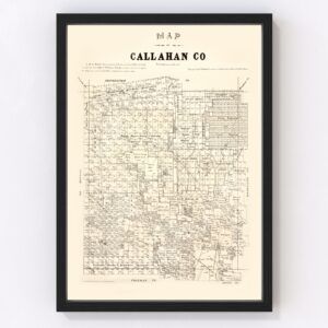 Callahan County Map 1880