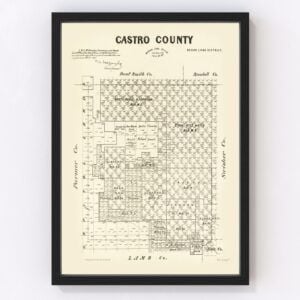 Castro County Map 1891