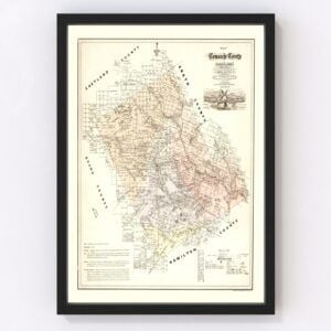 Comanche County Map 1876
