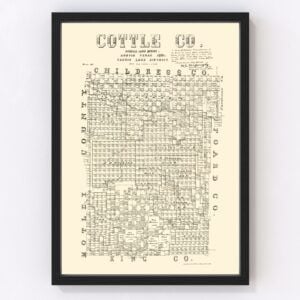 Cottle County Map 1891