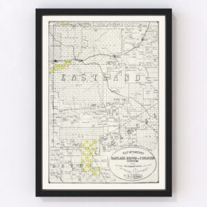 Eastland County Map 1890