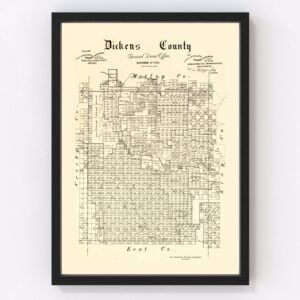 Dickens County Map 1891