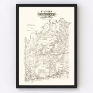 Fannin County Map 1870