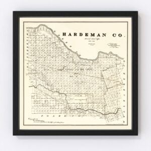 Hardeman County Map 1891