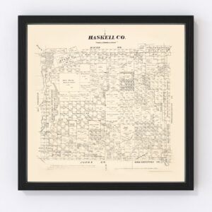 Haskell County Map 1879