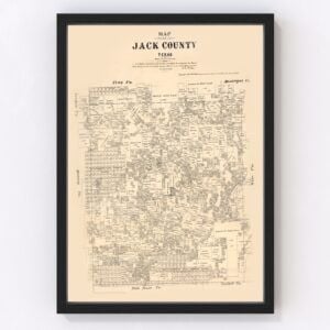 Jack County Map 1879