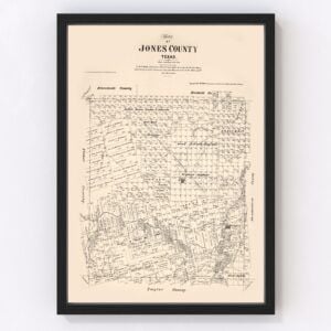 Jones County Map 1879
