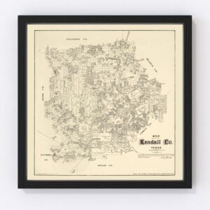 Kendall County Map 1879