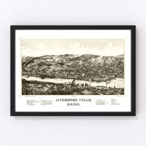 Livermore Falls Map 1889