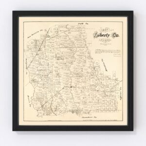 Liberty County Map 1879