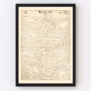 Motley County Map 1893