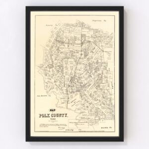 Polk County Map 1879