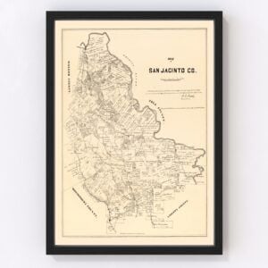 San Jacinto County Map 1879