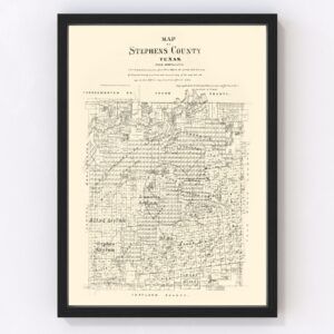 Stephens County Map 1879