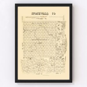 Stonewall County Map 1880