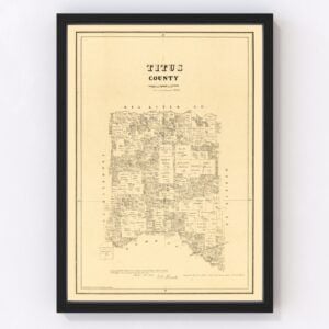 Titus County Map 1880