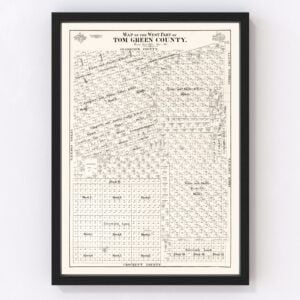 Tom Green County Map 1894